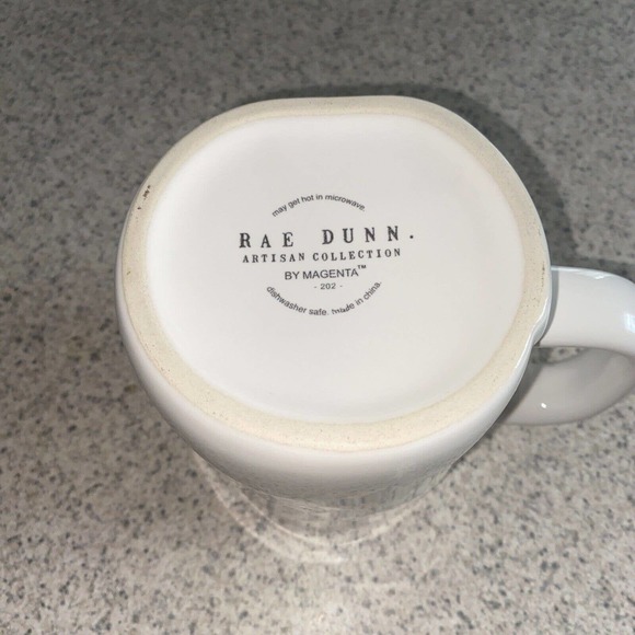 Rae Dunn CREATE DREAM ACHIEVE Inspirational Mug Coffee Tea Pink Interior - Picture 4 of 4